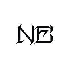 NE monogram logo design letter text name symbol monochrome logotype alphabet character simple logo