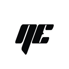 NE monogram logo design letter text name symbol monochrome logotype alphabet character simple logo