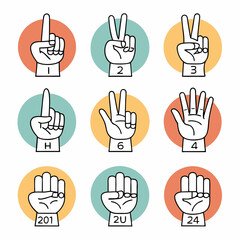 Create a bold, vector icon depicting a hand gesture;  'S' sign language, emphasizing strong, clean lines and a thick stroke weight.  High resolution, scalable.