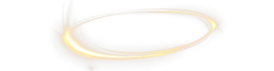 PNG yellow glow with electric energy ring and roulette line on dark background, vector neon light...