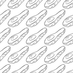 Monochrome cute pattern. Pattern for textiles in hand draw style