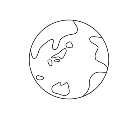地球のアイコンイラスト　ベクター
