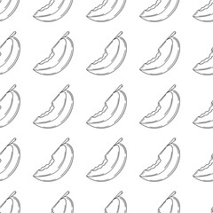 Monochrome cute pattern. Pattern for textiles in hand draw style