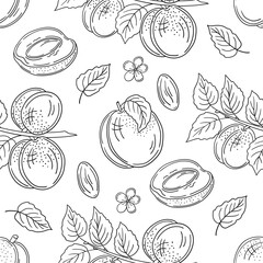 Monochrome cute pattern. Pattern for textiles in hand draw style