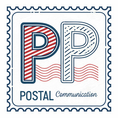 Create a vector illustration of a bold, uppercase letter 