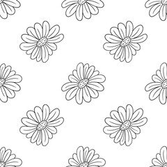 Monochrome cute pattern. Pattern for textiles in hand draw style