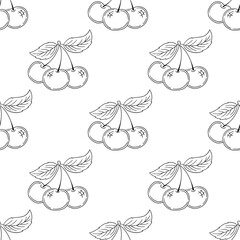 Monochrome cute pattern. Pattern for textiles in hand draw style