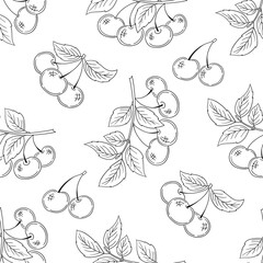 Monochrome cute pattern. Pattern for textiles in hand draw style