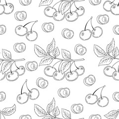 Monochrome cute pattern. Pattern for textiles in hand draw style