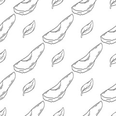 Monochrome cute pattern. Pattern for textiles in hand draw style