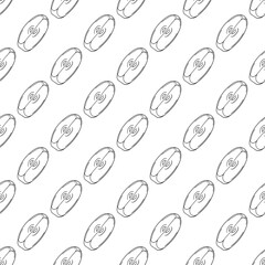 Monochrome cute pattern. Pattern for textiles in hand draw style