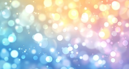 Obraz premium Abstract bokeh background with soft, pastel colors, and glowing circles