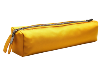 A yellow zippered pouch bag