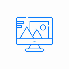 digital image editing icon sign vector