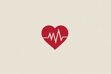heart rate pulse icon medicine logo vector