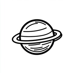 Fototapeta premium Simple Planet with Ring