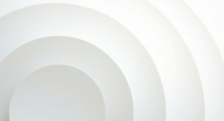 Obraz premium empty white plate on white background