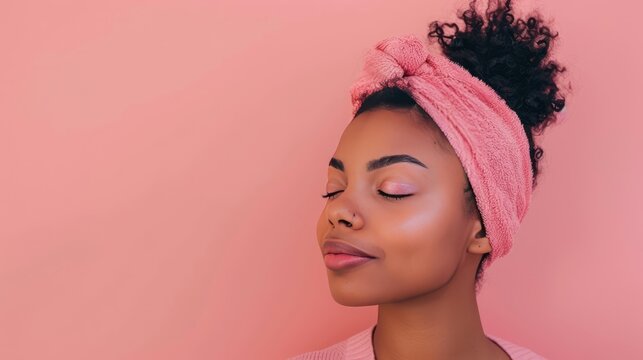 A beauty influencer sharing skincare tips and product recommendations for black women.