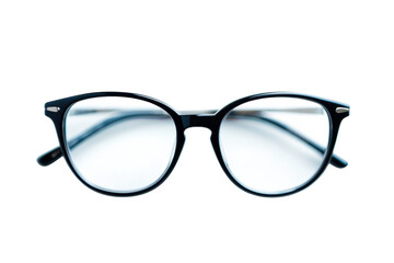 Fototapeta premium Black rimmed glasses close up