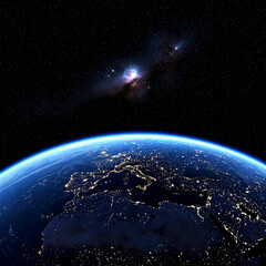 planet earth in space