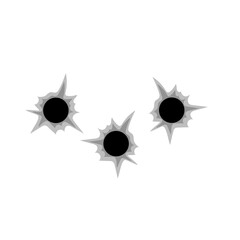 Illustration of Bullet Holes in Metal