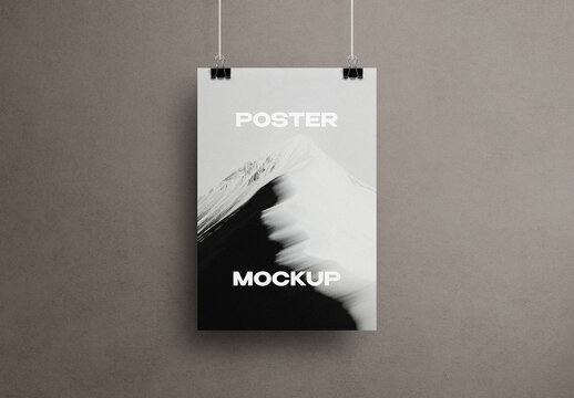 Clipped Poster Mockup