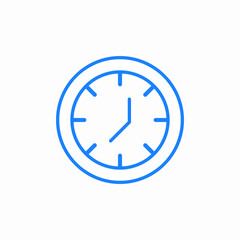 time clock watch icon sign vector