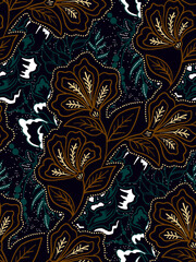 classic Indonesian batik motif with traditional design style