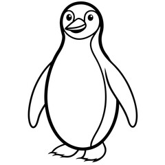 penguin on white background