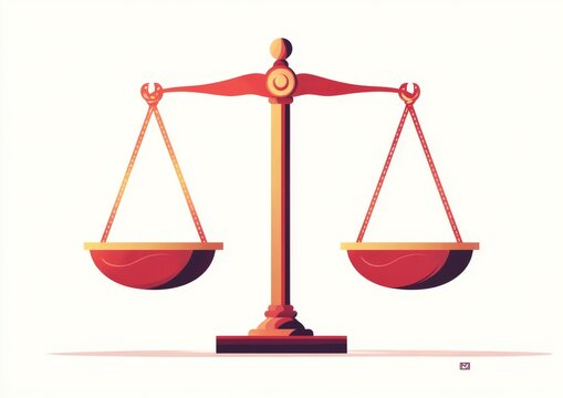 Balanced scales of justice