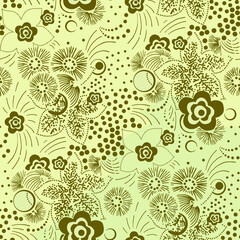 classic Indonesian batik motif with traditional design style