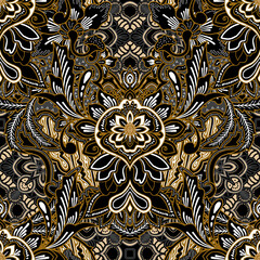 classic Indonesian batik motif with traditional design style