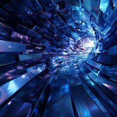 Fototapeta premium 3D Abstract Digital Background, Generative AI