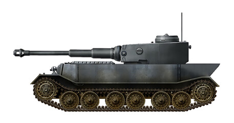 VK45.01 Ausf.J (Alternative tank VK45.01 with rear turret) © Tikros