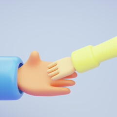 Happy Father’s Day 3d greeting card. 3d render.