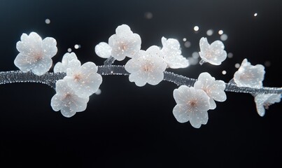 Sakura Blossom Branch, Generative AI, Generative AI