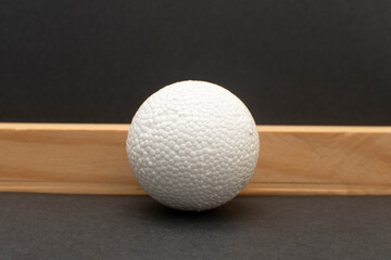 Still life with a plastic foam ball	