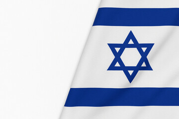 Israeli Flag with white background