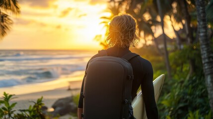Beach Lifestyle and Freedom Concept at Dusk