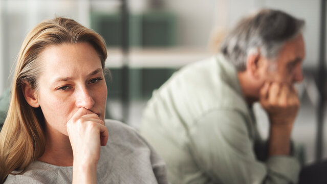 Father and daughter fight, generation gap concept