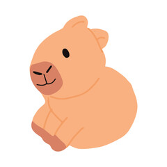 Kawaii capybaras cartoon collection. popular trend capybaras sticker. cute capybaras. Characters in cartoon flat style. Trendy vector illustration.