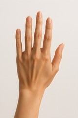 female hands isolated on white