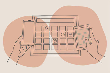 Cross-Device Content Planning and Social Media Calendar