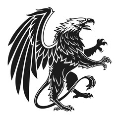 bird, vector, animal, eagle, dragon, tattoo, illustration, cartoon, drawing, symbol, logo, black