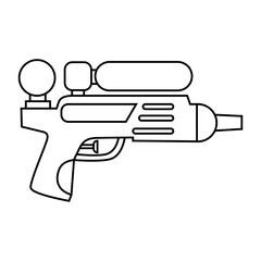 Water gun icon vector. Children's gun illustration sign. Toy gun symbol or logo.