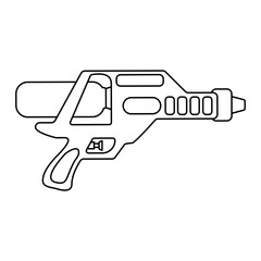 Water gun icon vector. Children's gun illustration sign. Toy gun symbol or logo.