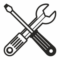 wrench and screwdriver