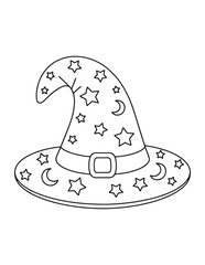 Cute Spooky Halloween Coloring Pages for Kids – Witches, Cats, Ghosts, and Potions – Fun and Easy Line Art Coloring Pages.