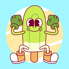 melon ice cream character