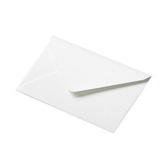 envelope with blank card isolated on transparent background, clipping path, png